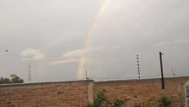 El arco iris que se vio desde Godoy Cruz. El arco iris que se vio desde Godoy Cruz.