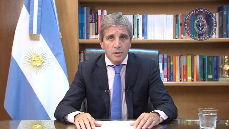 Caputo habla en un video grabado Foto: Captura