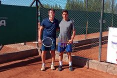 Máximo Lucentini y Juan Carrasco en una de las semifinales Foto: Gentileza