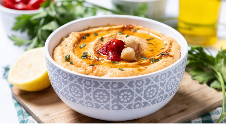 Sabor intenso, textura suave: receta de hummus de morrón perfecto.