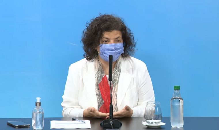 La Ministra de Salud dijo que la variante Delta está cerca de ser comunitaria. Foto: Télam