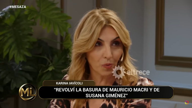 Karina Iavícoli revolvió basura de famosos a pedido de Chiche Gelblung. Foto: captura de video YouTube/ El Trece. Karina Iavícoli revolvió basura de famosos a pedido de Chiche Gelblung. Foto: captura de video YouTube/ El Trece. 