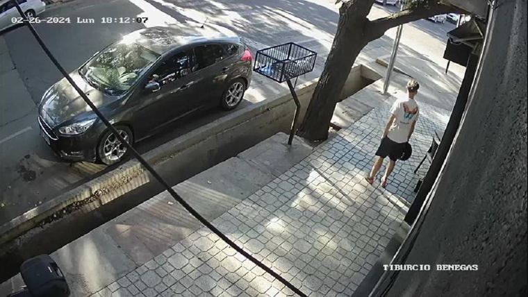 Los instantes previos al hecho de inseguridad Foto: captura de video