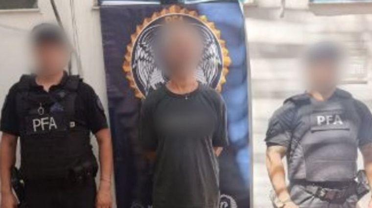 El sujeto de 50 años que fue capturado por la PFA en San Rafael.&nbsp;