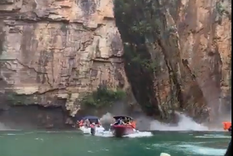 El momento de la caída. El momento de la caída.