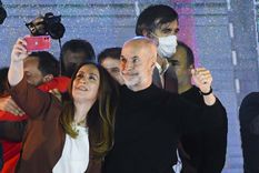 Rodríguez Larreta y Vidal festejaron el triunfo aplastante en Ciudad. Foto: Telam