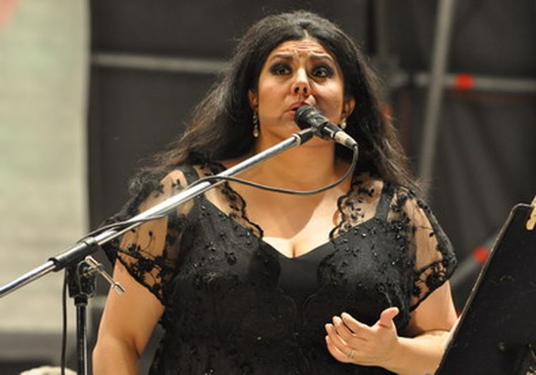 La diva, una amante de la Vendimia. Foto: Alf Ponce/MDZ