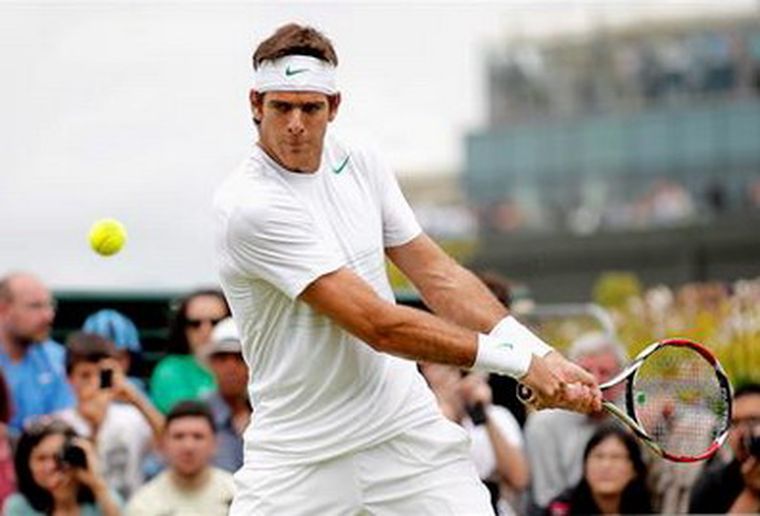 Del Potro continuará mañana. Foto: EFE
