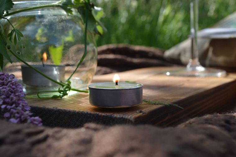 Jardines y velas: una bella combinación. Foto: Valley Mist - valleymist.co.uk