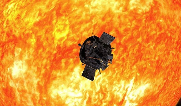 Sonda solar Parker de la NASA. Foto: Dpa.