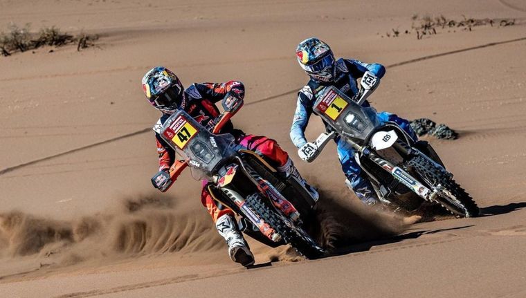 Los hermanos benavides terminaron en el top ten de las motos. Foto: Instagram @kevinmaxbenavides