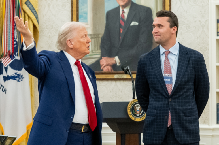 El presidente de Estados Unidos fue quién confirmó la muerte de Charlie Kirk.