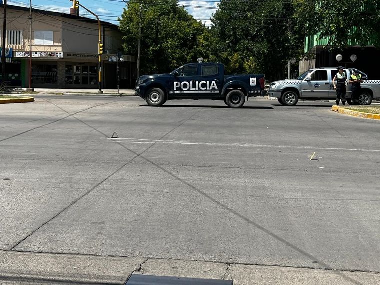 El lugar del accidente Foto: Ministerio de Seguridad