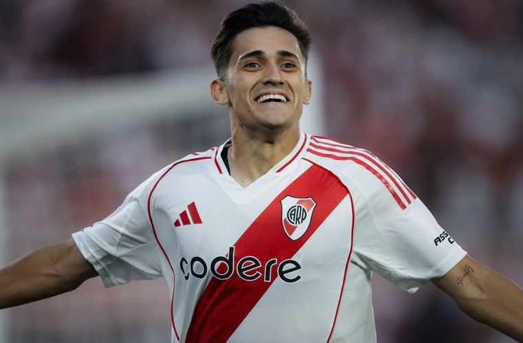 Pablo Solari marcó un doblete en el Monumental. Foto: FotoBaires Pablo Solari marcó un doblete en el Monumental. Foto: FotoBaires