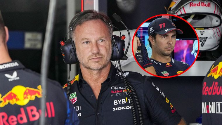 Horner, el jefe de Red Bull, fue lapidario con Checo Pérez Foto: EFE
