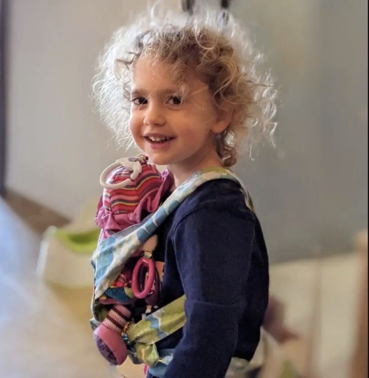 Yael, una de las niñas en poder de Hamás. Foto: Israel en Argentina