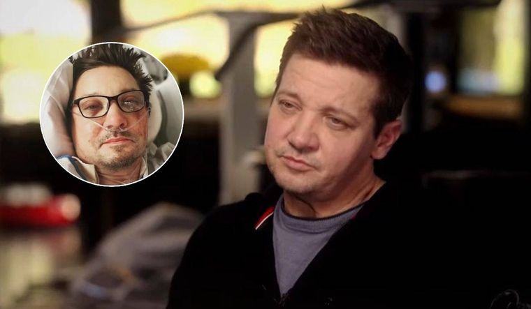 Jeremy Renner brindó una exclusiva para hablar de su accidente y no pudo contener su llanto.