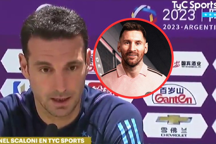 Scaloni dio su parecer sobre la ida de Messi al Inter Miami Foto: TyC Sports