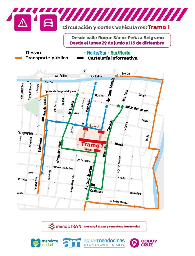 La primera etapa de la obra se extenderá por cinco meses y afectará uno de los principales ingresos entre Capital y Godoy Cruz. La primera etapa de la obra se extenderá por cinco meses y afectará uno de los principales ingresos entre Capital y Godoy Cruz.