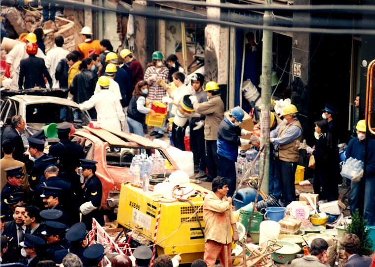 El 18 de julio de 1994 a las 9:53? de la mañana, la mutual judía fue víctima de un ataque terrorista. Foto: Florencia Arbeleche