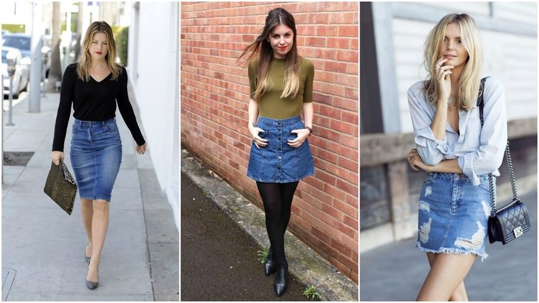 Cómo combinar las faldas de mezclilla y no fracasar en el intento