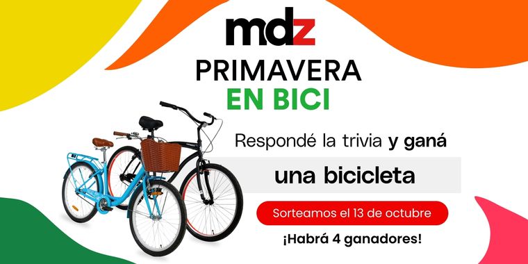 Concurso MDZ: Primavera en bici En esta nota anunciamos los 4 ganadores del concurso. Foto: MDZ