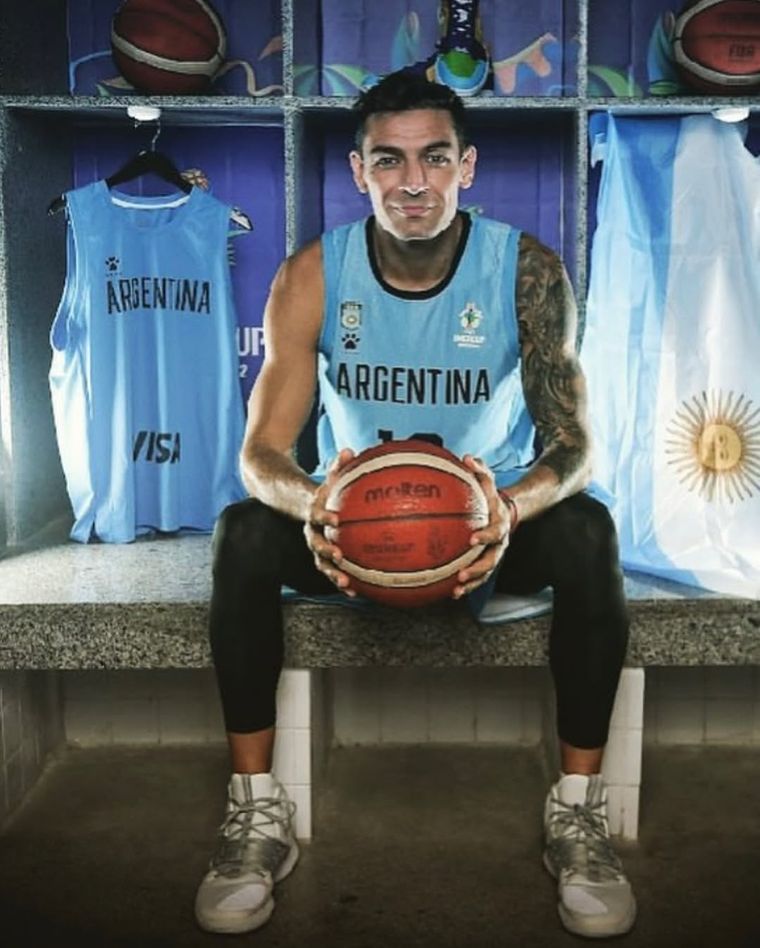 Delfino durante una de sus últimas convocatoria con la Selección argentina. Delfino durante una de sus últimas convocatoria con la Selección argentina.