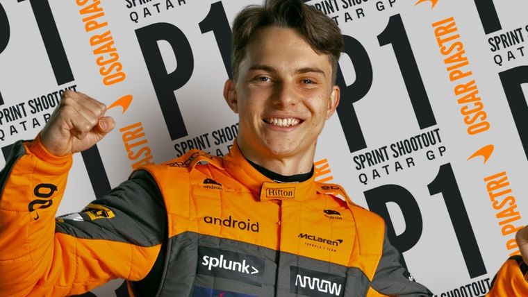 Oscar Piastri, el más rápido del Shootout. Foto: @McLarenF1