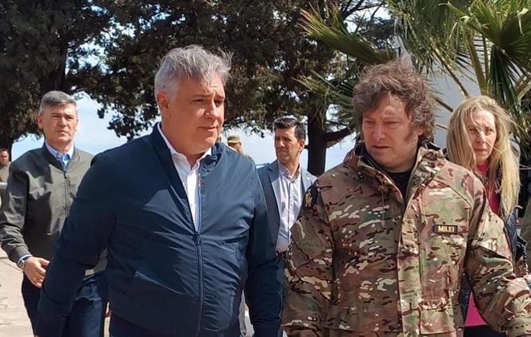 Martín Llaryora recibe a Javier Milei este viernes. Foto: Gobierno de Córdoba
