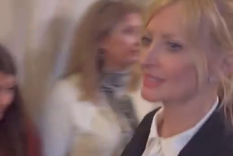 Amalia González, la pareja del presidente. Foto: Captura de video