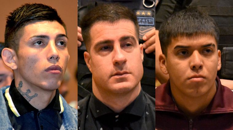 Orellana, Cervera y Antunez, los tres acusados por el homicidio en San Rafael.