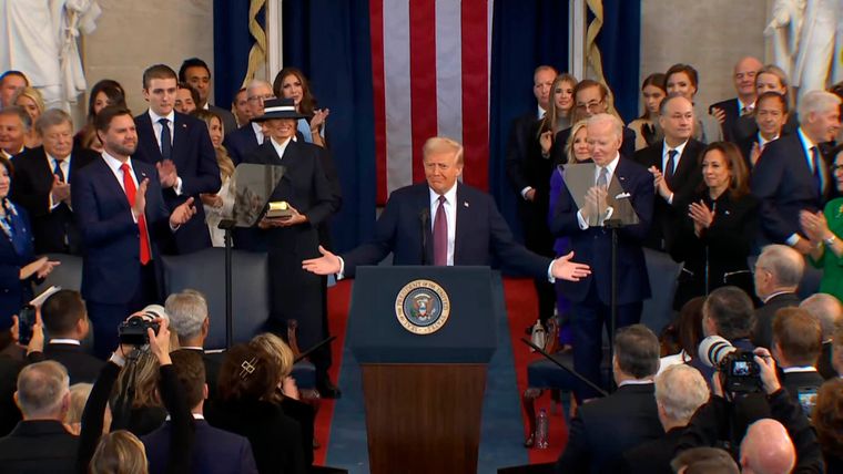 Tras asumir como el 47° presidente electo de los Estados Unidos, Donald Trump dio indicios de cómo será su relación con los países latinoamericanos. Foto: NA