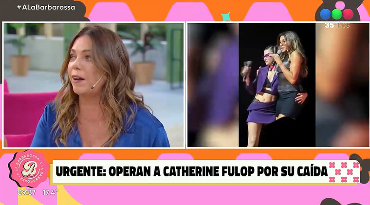 Catherine Fulop tendrá que ser operada tras la caída en el Movistar Arena. Catherine Fulop tendrá que ser operada tras la caída en el Movistar Arena.