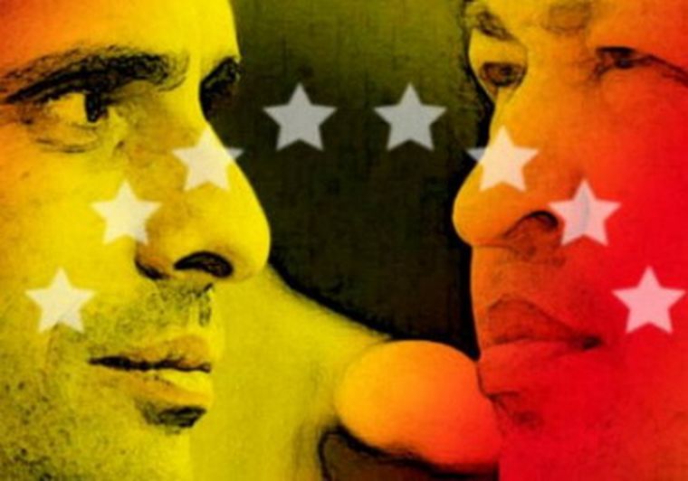 Capriles Vs. Chávez. Foto: google