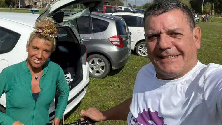 Silvina Andrea Petinari junto a su marido, Gabriel Izzo, el empresario asesinado en San Antonio de Padua