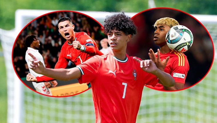 El hijo de Crsitiano Ronaldo eligió entre Yamal y su padre.
