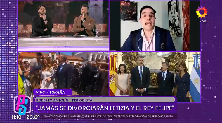 El periodista habló sobre el rumor de Juliana Awada y el rey Felipe VI. El periodista habló sobre el rumor de Juliana Awada y el rey Felipe VI.