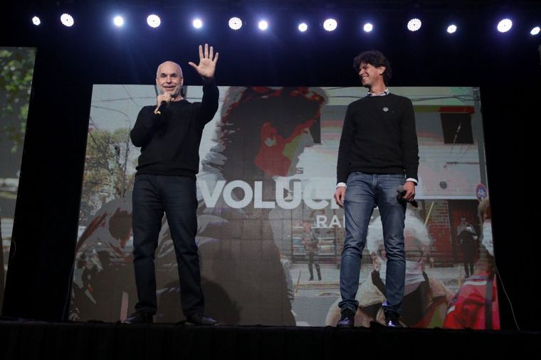 Horacio Rodríguez Larreta junto a Martin Lousteau Foto: Twitter @horaciorodríguezlarreta