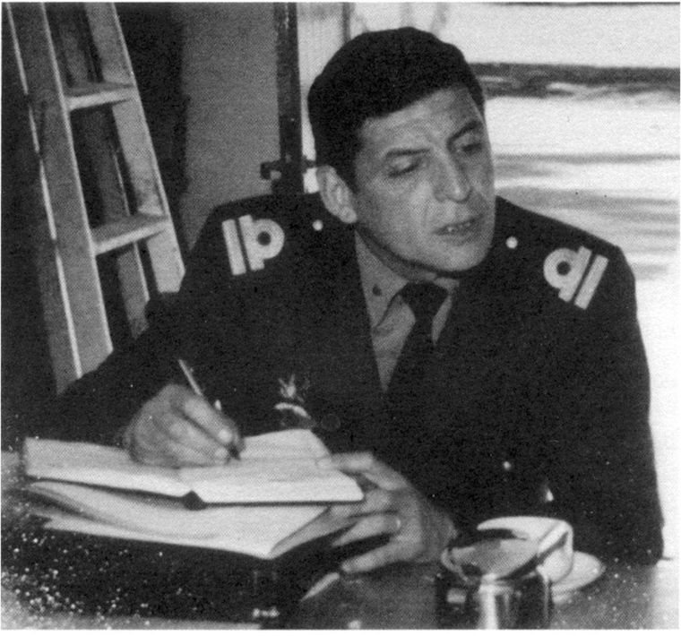 Pedro Edgardo Giachino cuando era Teniente de Navío