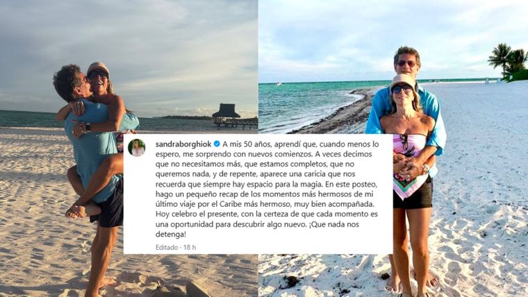 La periodista Sandra Borghi muy enamorada. La periodista Sandra Borghi muy enamorada. 