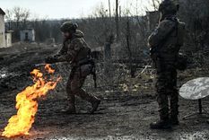 tropas ucranianas Soldados ucranianos fueron canjeados por soldados rusos. Foto: Efe.