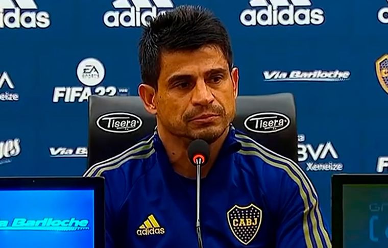 Hugo Ibarra El técnico de Boca habló en conferencia de prensa.