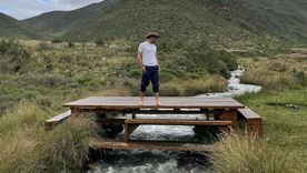 Luciano Pereyra y una escapada secreta en Mendoza. Foto: Instagram