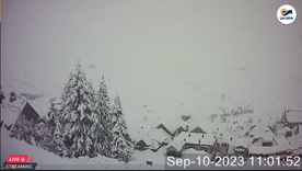 Las cámaras en vivo de Las Leñas muestran cómo nieva en el centro de ski Foto: Cámara en vivo