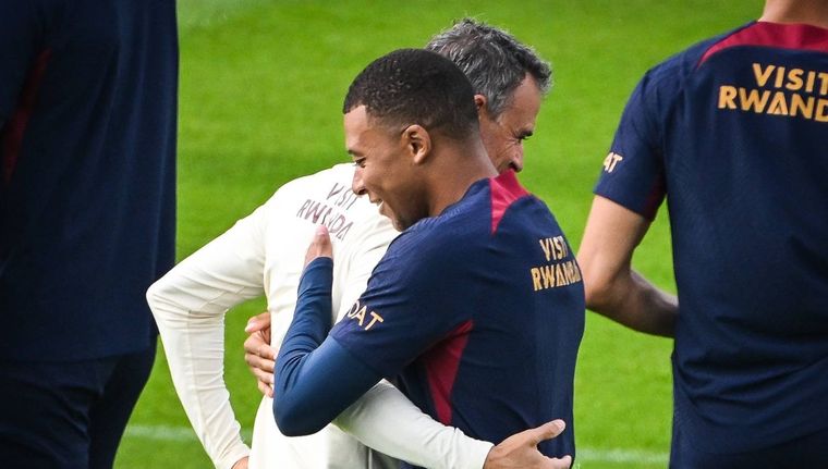 Luis Enrique habló de Mbappé. Foto: @PSG_espanol