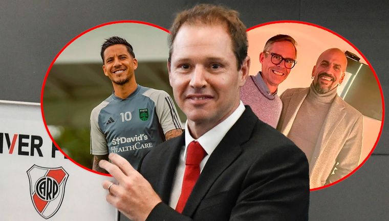 Brito se refirió a la situación de Driussi, cuya llegada a River aún no logran destrabar. Foto: NA y @sebadriussi.11