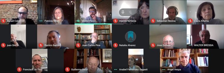 La reunión, por zoom.