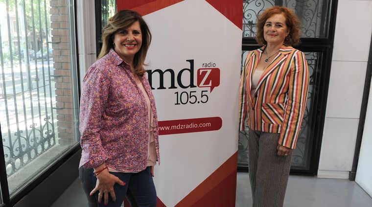 Laura Carbonari y Gabriela Figueroa en MDZ Radio. Foto: ALF PONCE MERCADO / MDZ