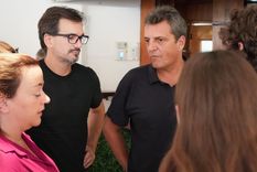 Sebastián Galmarini, junto a su cuñado, Sergio Massa, en uno de los últimos eventos del Frente Renovador Foto: Facebook