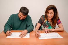 quien es la mujer que acompana en la formula presidencial a juan grabois